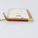 LOUIS VUITTON Monogram Multicolor Pochette Cles Purse White M92655 Auth 210347-5
