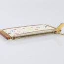 LOUIS VUITTON Monogram Multicolor Pochette Cles Purse White M92655 Auth 210347-6