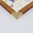 LOUIS VUITTON Monogram Multicolor Pochette Cles Purse White M92655 Auth 210347-9