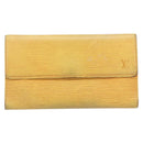 LOUIS VUITTON Epi Monogram Wallet 4 Set Yellow Black LV Auth 210348-2