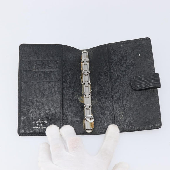 LOUIS VUITTON Epi Monogram Wallet 4 Set Yellow Black LV Auth 210348