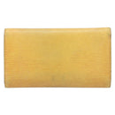 LOUIS VUITTON Epi Monogram Wallet 4 Set Yellow Black LV Auth 210348-3