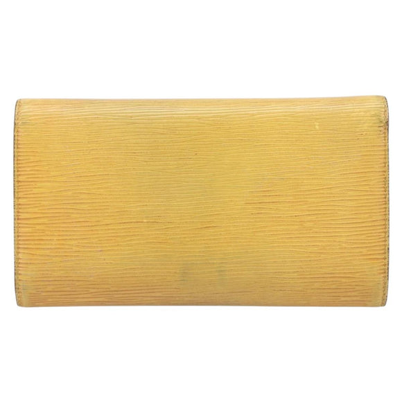 LOUIS VUITTON Epi Monogram Wallet 4 Set Yellow Black LV Auth 210348