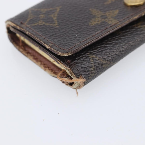 LOUIS VUITTON Epi Monogram Wallet 4 Set Yellow Black LV Auth 210348