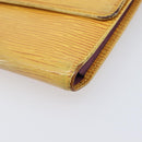 LOUIS VUITTON Epi Monogram Wallet 4 Set Yellow Black LV Auth 210348-7