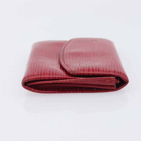 LOUIS VUITTON Epi Monogram Wallet 4 Set Green Red LV Auth 210349