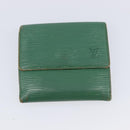 LOUIS VUITTON Epi Monogram Wallet 4 Set Green Red LV Auth 210349-27