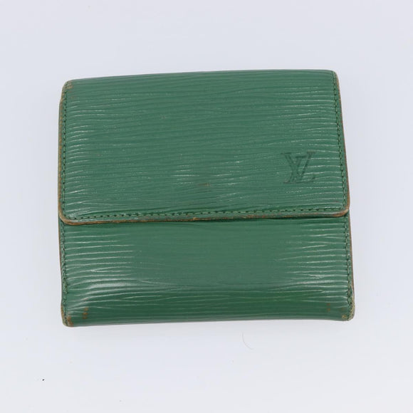 LOUIS VUITTON Epi Monogram Wallet 4 Set Green Red LV Auth 210349
