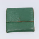 LOUIS VUITTON Epi Monogram Wallet 4 Set Green Red LV Auth 210349-28