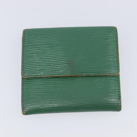 LOUIS VUITTON Epi Monogram Wallet 4 Set Green Red LV Auth 210349