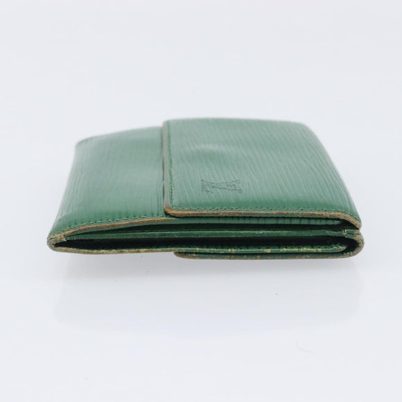 LOUIS VUITTON Epi Monogram Wallet 4 Set Green Red LV Auth 210349