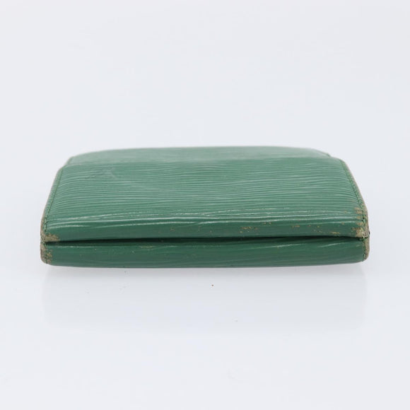 LOUIS VUITTON Epi Monogram Wallet 4 Set Green Red LV Auth 210349