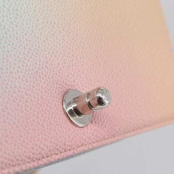 CHANEL Matelasse Boy Chanel Chain Shoulder Bag Caviar Skin Pink Auth 210356SAM