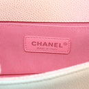 CHANEL Matelasse Boy Chanel Chain Shoulder Bag Caviar Skin Pink Auth 210356SAM-19
