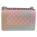 CHANEL Matelasse Boy Chanel Chain Shoulder Bag Caviar Skin Pink Auth 210356SAM-3