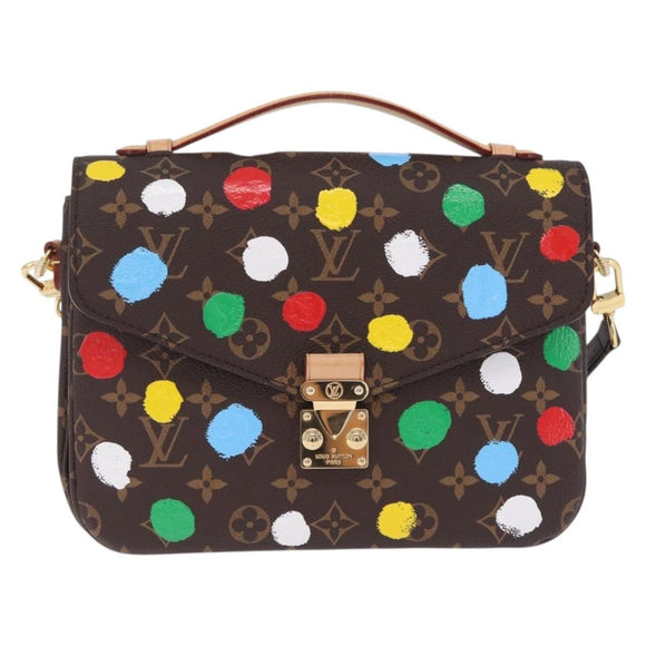 LOUIS VUITTON Monogram LVxYK Pochette Metis MM Hand Bag M46384 LV Auth 210366SAM