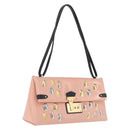 LOUIS VUITTON Sac Triangle Limited Edition PM Bag Leather Pink LV Auth 210370M-1