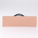 LOUIS VUITTON Sac Triangle Limited Edition PM Bag Leather Pink LV Auth 210370M-10