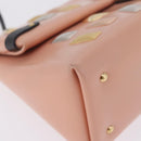 LOUIS VUITTON Sac Triangle Limited Edition PM Bag Leather Pink LV Auth 210370M-11