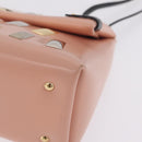 LOUIS VUITTON Sac Triangle Limited Edition PM Bag Leather Pink LV Auth 210370M-12
