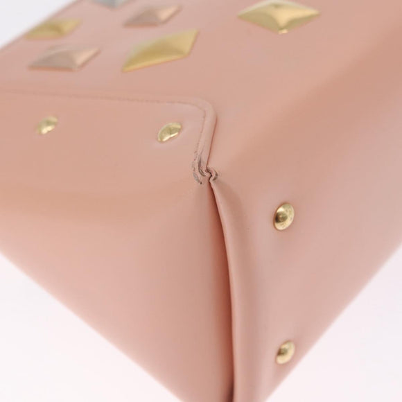 LOUIS VUITTON Sac Triangle Limited Edition PM Bag Leather Pink LV Auth 210370M