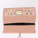 LOUIS VUITTON Sac Triangle Limited Edition PM Bag Leather Pink LV Auth 210370M-16