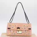 LOUIS VUITTON Sac Triangle Limited Edition PM Bag Leather Pink LV Auth 210370M-28