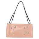 LOUIS VUITTON Sac Triangle Limited Edition PM Bag Leather Pink LV Auth 210370M-3