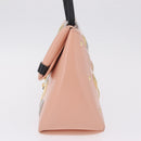 LOUIS VUITTON Sac Triangle Limited Edition PM Bag Leather Pink LV Auth 210370M-4