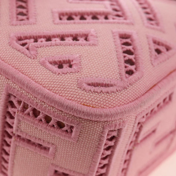 FENDI Zucca Canvas Mamma Baguette Shoulder Bag 2way Pink 8BR600 Auth 210371M