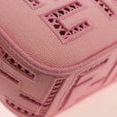 FENDI Zucca Canvas Mamma Baguette Shoulder Bag 2way Pink 8BR600 Auth 210371M-16