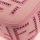FENDI Zucca Canvas Mamma Baguette Shoulder Bag 2way Pink 8BR600 Auth 210371M-17