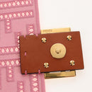FENDI Zucca Canvas Mamma Baguette Shoulder Bag 2way Pink 8BR600 Auth 210371M-20