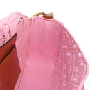 FENDI Zucca Canvas Mamma Baguette Shoulder Bag 2way Pink 8BR600 Auth 210371M-23