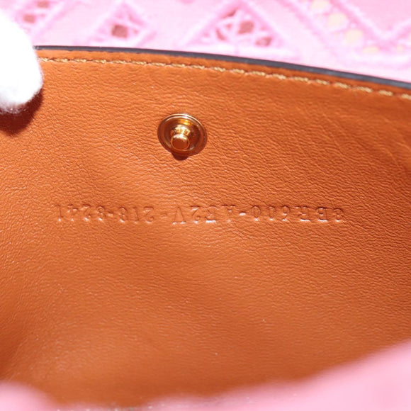FENDI Zucca Canvas Mamma Baguette Shoulder Bag 2way Pink 8BR600 Auth 210371M