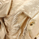 PRADA Hand Bag Leather 2way Gold Auth 210379SAM-13