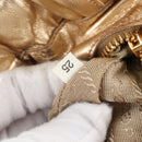 PRADA Hand Bag Leather 2way Gold Auth 210379SAM-29