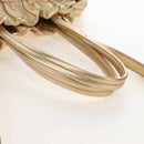 PRADA Hand Bag Leather 2way Gold Auth 210379SAM-7