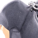 PRADA Panniers Shoulder Bag Canvas 2way Black Silver Auth 210381V-21