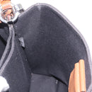PRADA Panniers Shoulder Bag Canvas 2way Black Silver Auth 210381V-22