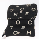 CHANEL Chain Hand Bag Canvas Black Silver CC Auth 210401A-15
