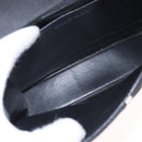 CHANEL Chain Hand Bag Canvas Black Silver CC Auth 210401A-19