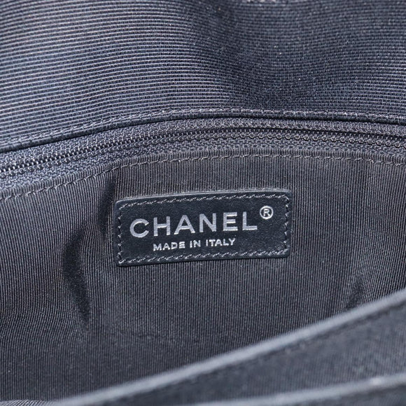 CHANEL Chain Shoulder Bag tweed Light Blue Silver CC Auth 210402SAV