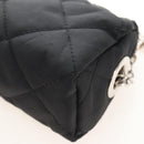CHANEL Folding Umbrella Nylon Beige Silver CC Auth 210403SAM-11