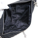 CHANEL Folding Umbrella Nylon Beige Silver CC Auth 210403SAM-15