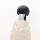 CHANEL Folding Umbrella Nylon Beige Silver CC Auth 210403SAM-22