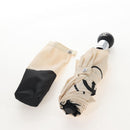 CHANEL Folding Umbrella Nylon Beige Silver CC Auth 210403SAM-27