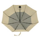 CHANEL Folding Umbrella Nylon Beige Silver CC Auth 210403SAM-35