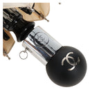CHANEL Folding Umbrella Nylon Beige Silver CC Auth 210403SAM-41