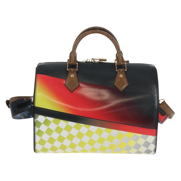 LOUIS VUITTON Epi Damier Speedy Bandouliere 30 Bag Black M51564 Auth 210412SAV